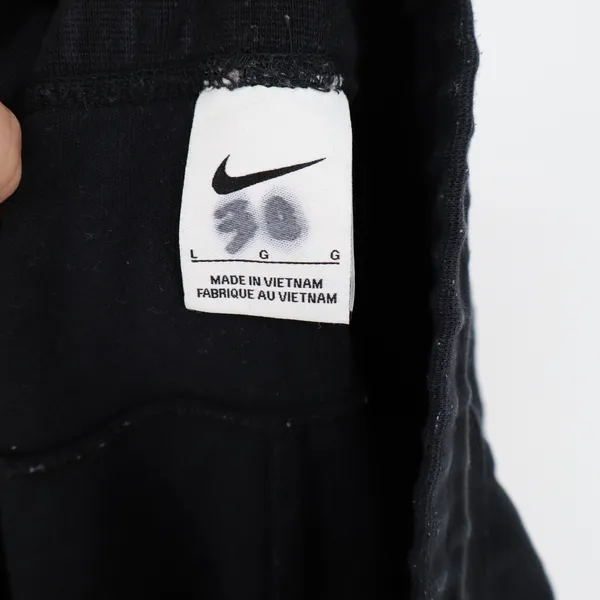 Nike Sportswear Track Pants Womens L Black Cotton Tech Fleece Drawstring Waist - Image 3