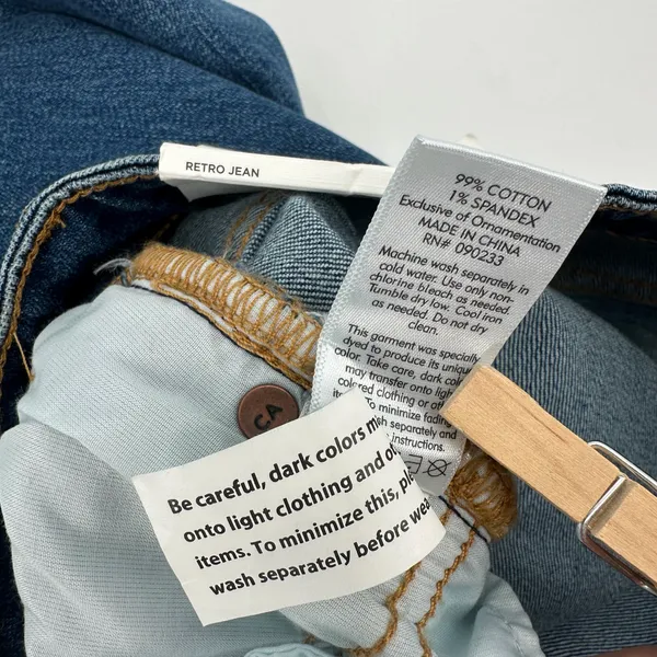 PacSun Retro Jeans Womens 29 Blue Denim Patches Mom High Rise New - Image 6