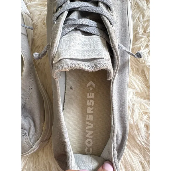Converse Chuck Taylor All Star Shoreline Gray Slip-On Low Top Sneakers Women's 7 - Image 5
