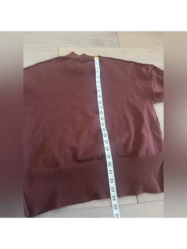Sweater Set Women's Two Piece Long Sleeve Knit Top Brown - Image 9