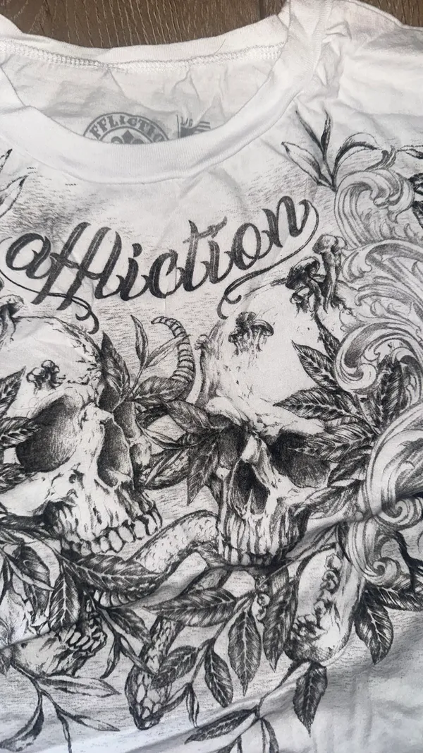 Vintage graphic top affliction y2k - Image 2