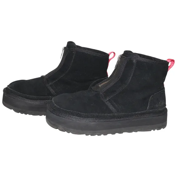 UGG Neumel Zip Platform Booties Black Red Size 9 - Image 4
