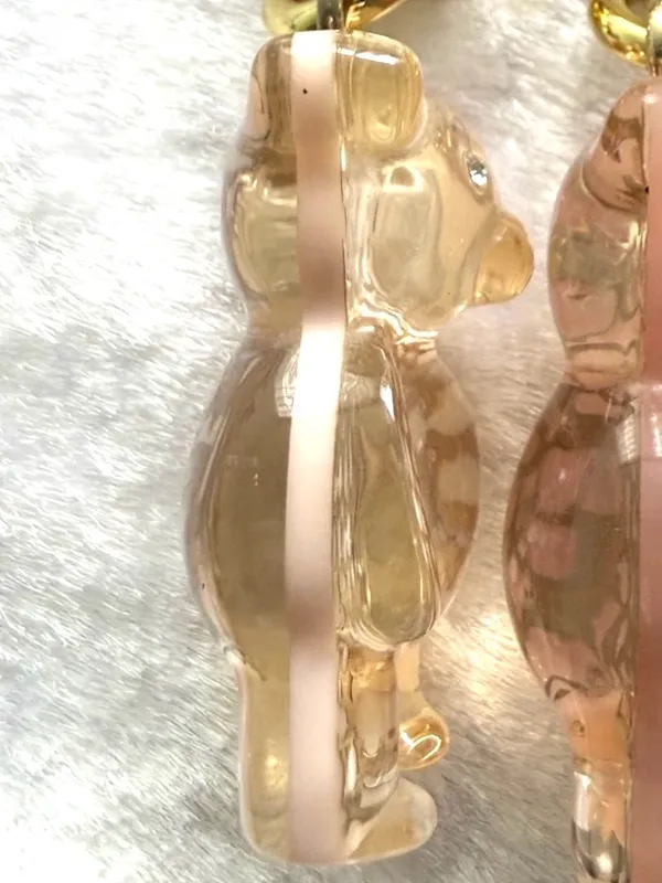 Adorable Coach Resin Gummy Bear Bag Pink Charm, Perfect for Coach Collectors! - Image 7