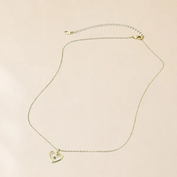 A New Day 14k Gold Dipped Cubic Zirconia Heart‎ Pendant Necklace Bonus Mom Gift - Image 5