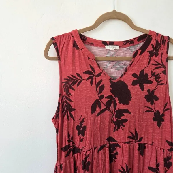 Maurices Jersey Tiered Midi Dress Lightweight Casual Festival Summer Teacher XL - Image 4