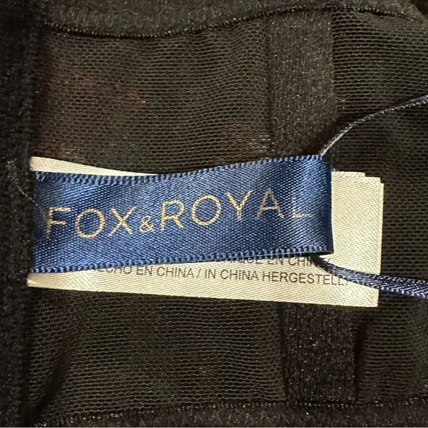 Black Lace Underwire Saskia Fox & Royal Adjustable Bralette S - Image 6