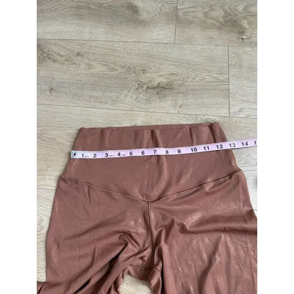 EUC Offline by Aerie brown shimmery sparkle CROP 14" inseam Bikers Shorts size L - Image 7