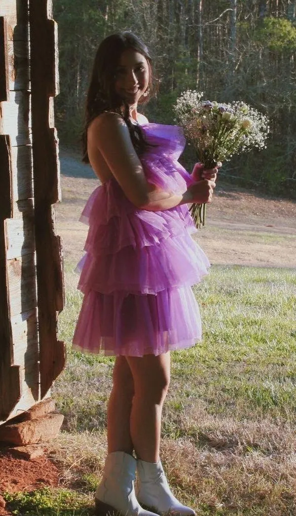 Tulle Mini Dress - Image 5