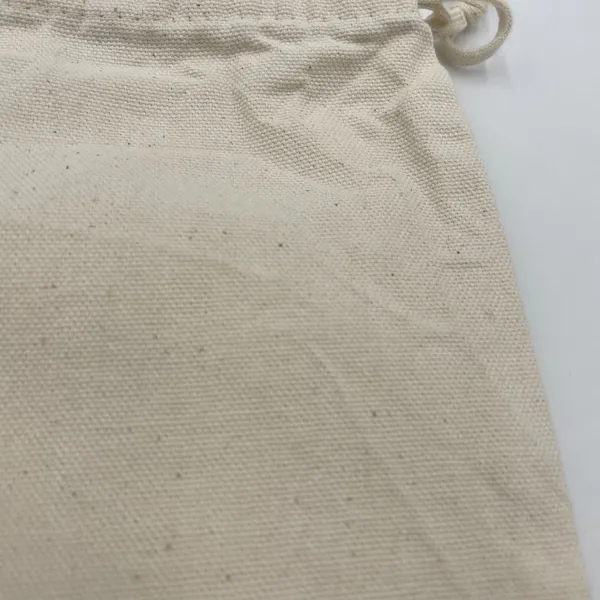 Valentino Dust Cover‎ Bag Cream Off-White Red Tag Drawstring Closure 6.5" x 12" - Image 6