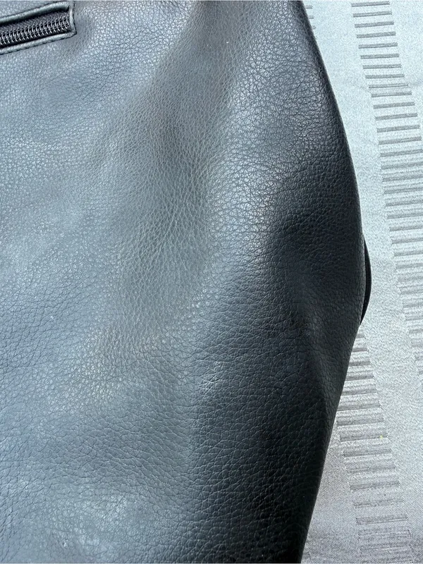 Guess Black Hobo Shoulder Bag – Front Zip Pocket, Silver Hardware - Image 11