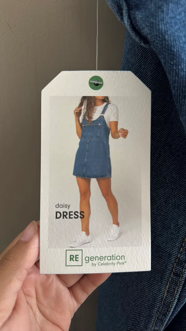 Denim overall dress Blue Size M - Image 4