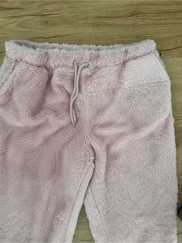 No Boundaries Plush Fleece Jogger Sweatpants Pink Large 12-14 Athleisure Cozy - Image 4
