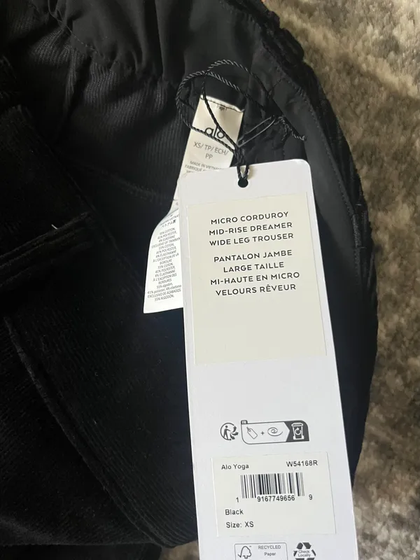 New Micro Corduroy Mid-Rise Dreamer Wide Leg Trouser - Image 3