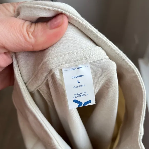 Old Navy Cloud+ Cropped 3/4 Zip CozyCore Wishbone Sweatshirt‎ Size Large - Image 5
