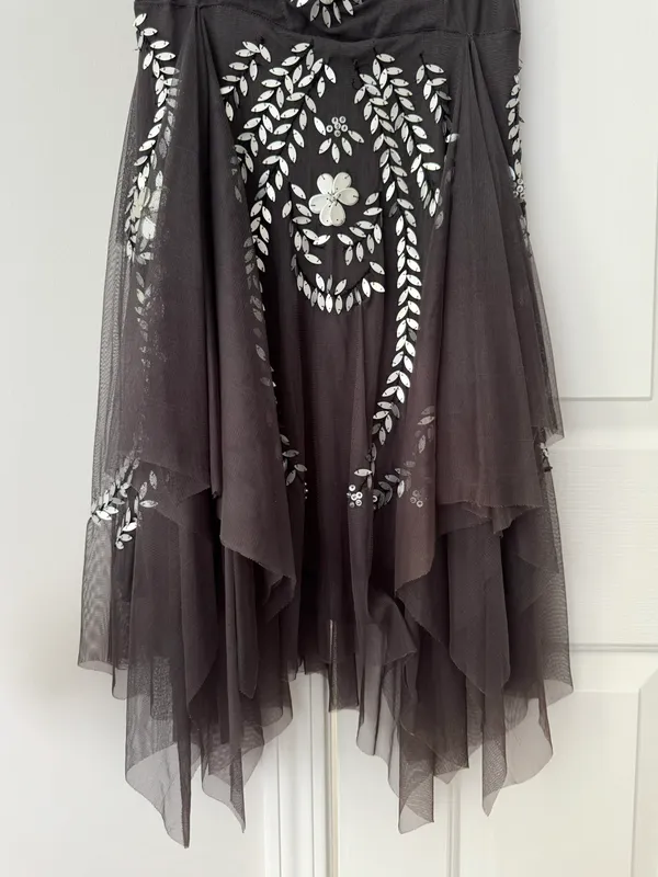 Free People Embellished Tulle Mini Dress, Size S - Image 4