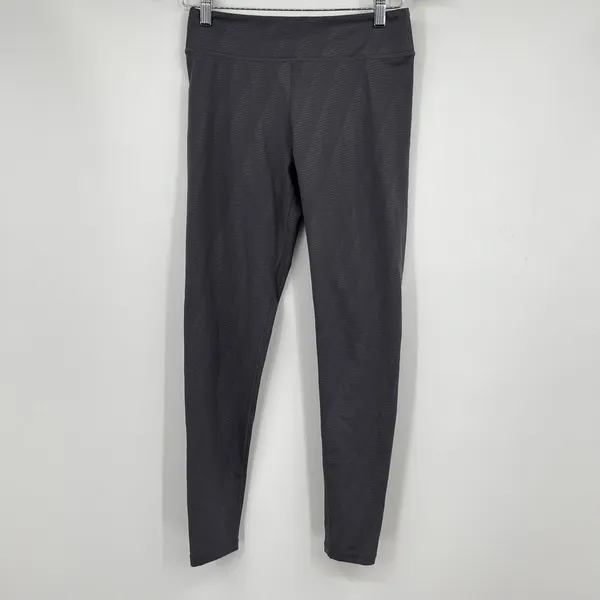 Free People movement gray subtle striped legging pants pull on athleisure small - Image 2