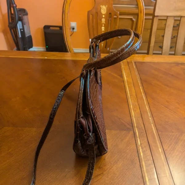 Renaissance Leather hand bag 👜 Brown - Image 11