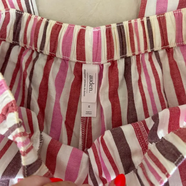 Auden pink stripe pajama pants Size M - Image 3