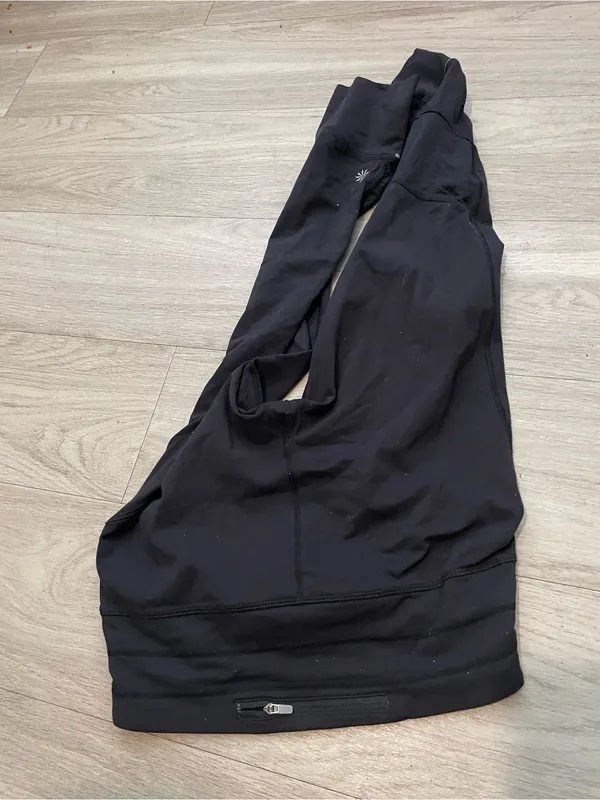 Athleta Black Reflective-Trim High-Rise Active Leggings - Image 3