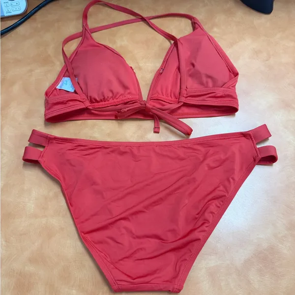Kona Sol Coral Bikini Set - Image 2