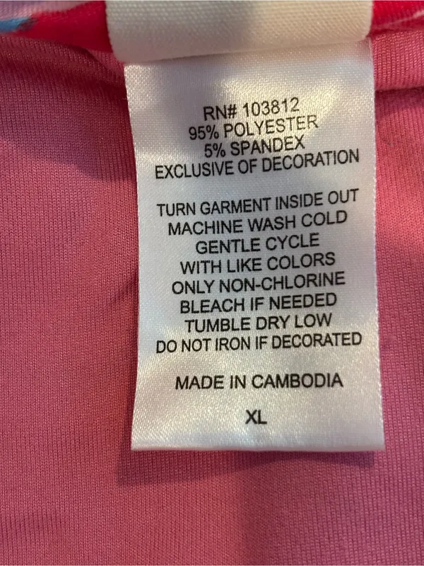 Munki Munki Watermelon Pajama Set XL Pink Short Sleeve Top Crop Pants Stretch - Image 4
