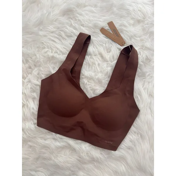 Skims Naked Scoop Tank Bra Jasper Size XXS - Image 3