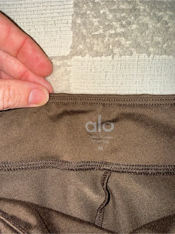 ALO Yoga Brown Boot Cut Pants with Front Slit‎ M - Image 5