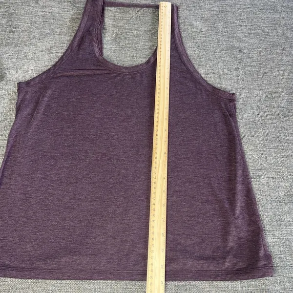 Lululemon‎ Tied To It Tank Black Cherry Heathered Open Back Yoga Top - Image 6