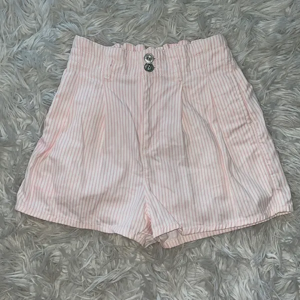 Urban Outfitters Pink and white striped shorts - Image 2