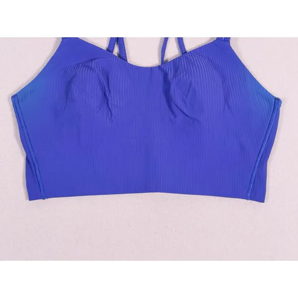 Lululemon Like a Cloud Ribbed Longline Bra Size 6 Wild Indigo Athletic Yoga Gym - Image 5