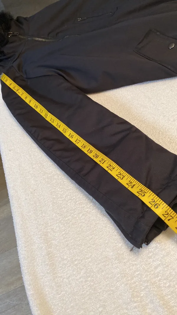 coat hooded zip front size large - Image 6