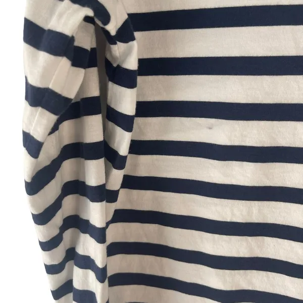 Sanctuary Women's Size Small Striped Navy Cottage Long Sleeve Lace Hem‎ Top - Image 7