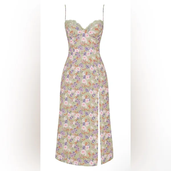 House of CB Charlotte Peony Print Midi Sundress size M - Image 3