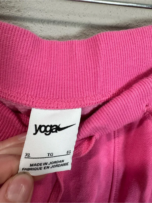 Nike Yoga Joggers Pink Size XL - Image 2