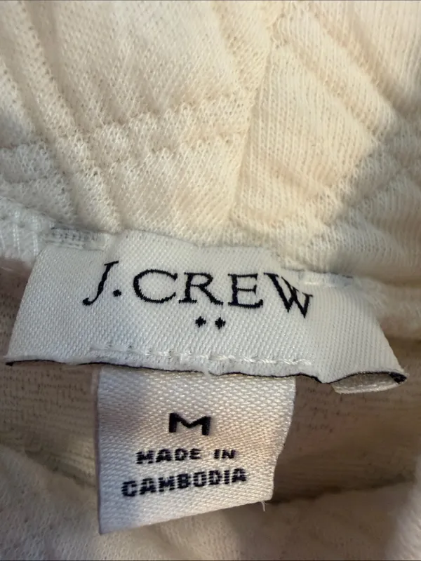 J. Crew Women’s Cream Diamond-Textured Turtleneck Sweater Size Small - C67-060 - Image 2