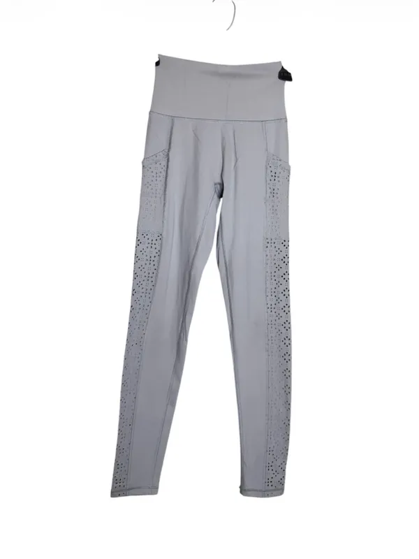 aerie High-Rise Laser-Cut Leggings — Light Gray - Image 2
