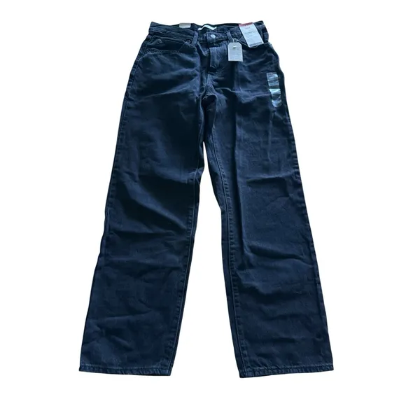 Levis '94 Baggy Jeans Womens 28x31 Black NEW Straight Leg Denim 100% Cotton - Image 2