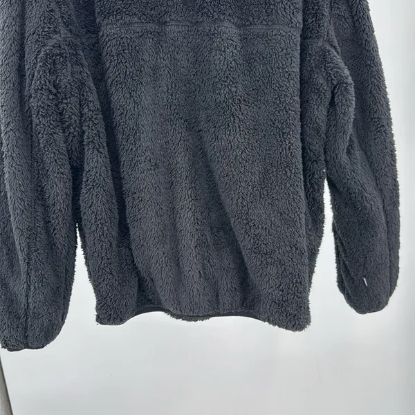ZYIA black Sherpa 1/4 zip pullover M cozy warm outdoor activewear neutral soft - Image 4