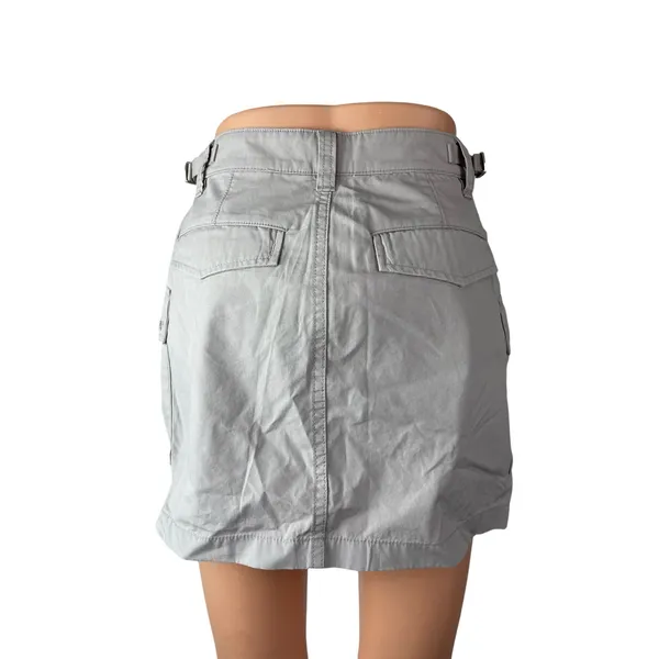 NEW Aritzia TNA Soft Supply Gray Mid Rise Mini Straight Utility Cargo Skirt Sz 2 - Image 3