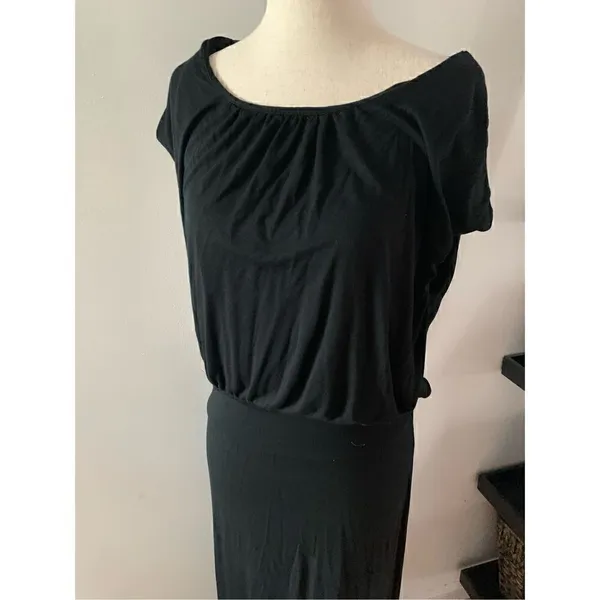 Feliciti and coco black maxi dress long size large - Image 2