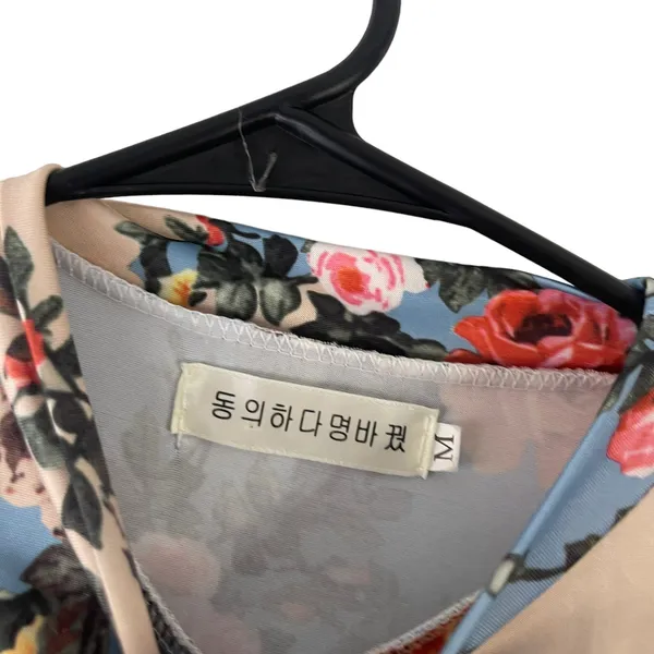 Japanese Women's Size‎ Medium Floral Bodycon Knee Length Dress - Image 4
