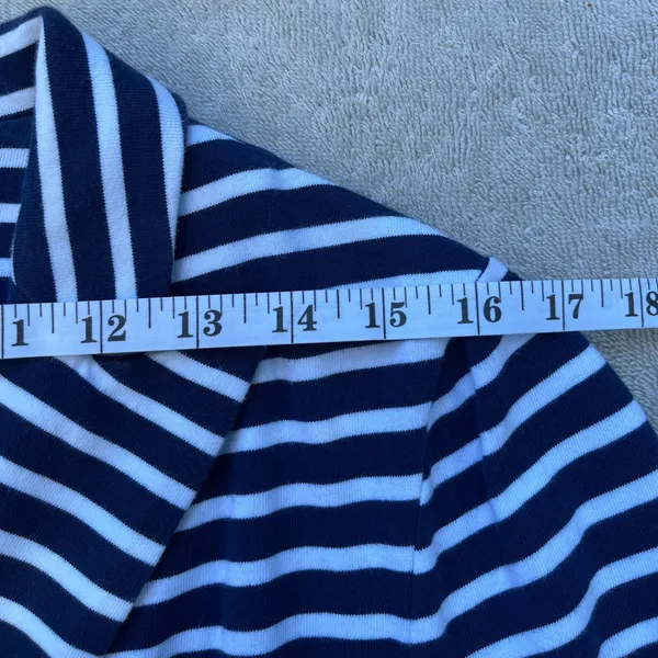 Ralph Lauren Blue and White Striped cotton Blazer preppy coastal nautical - Image 6