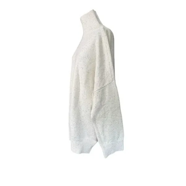 Abercrombie Cream Speckled Nep Knit Turtleneck Sweater Dress Womens Size Large L - Image 3