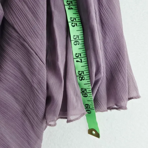 ASOS NWT Lavender Maxi Dress Pleated V Neck Sleeveless Tie‎ Waist Size 2 - Image 9