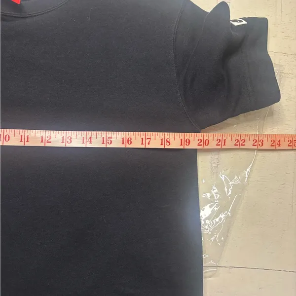 Nike Black Sweatshirt T-shirt Dress Size Small Short Sleeve Active - Image 3