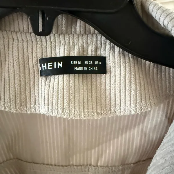 SHEIN Cropped Corduroy Shacket - Image 2