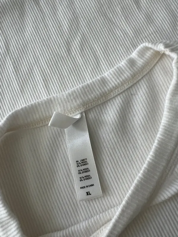 Skims Soft Lounge Long Sleeve Crew Neck Long Maxi Dress In Marble White Xl $200 - Image 7