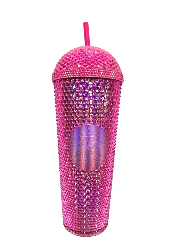 Iridescent-Pink Starbucks Tumbler. New - Image 2