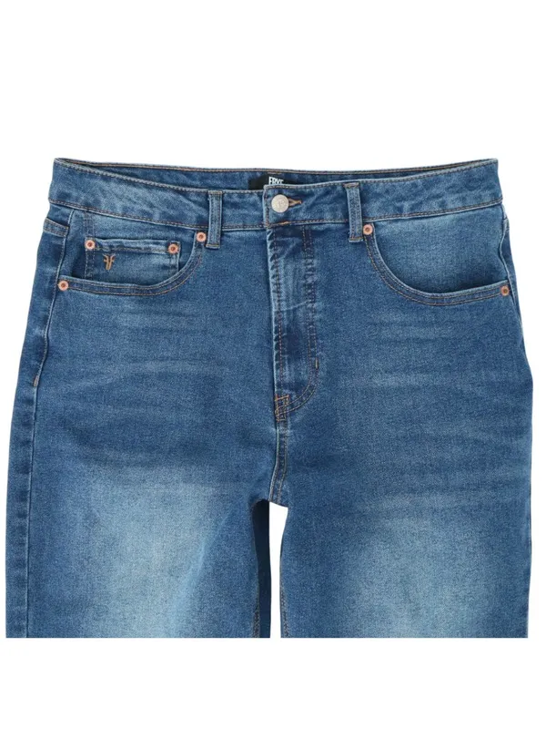 Frye Cuffed or Straight Leg High Rise Stretch Blue Jeans 10 - Image 5