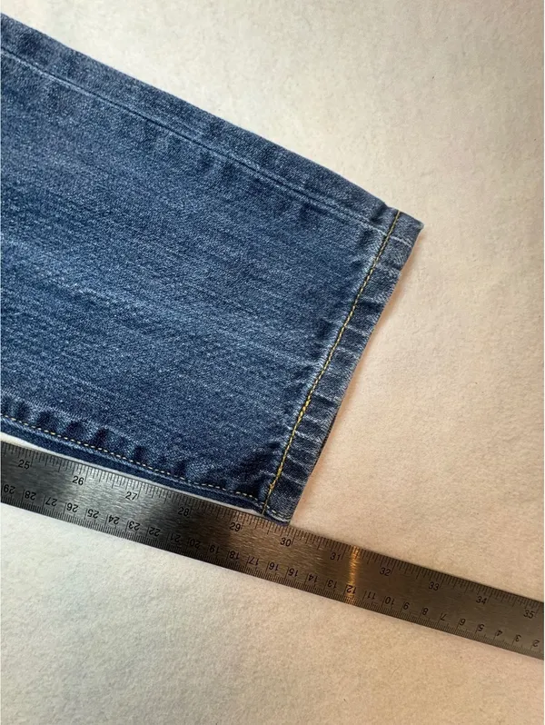 Levi’s Eco Green Tab Women’s Jeans Blue Denim Organic Cotton Y2K 32x30 - Image 5